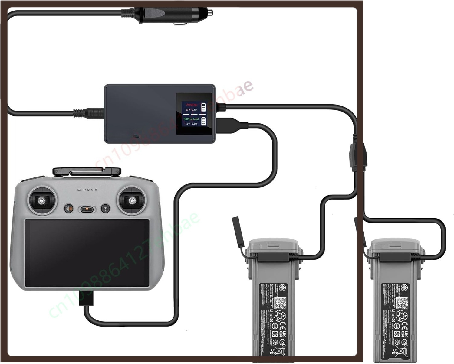 LCD battery car charger for DJ - Drone Charging Hub review and price