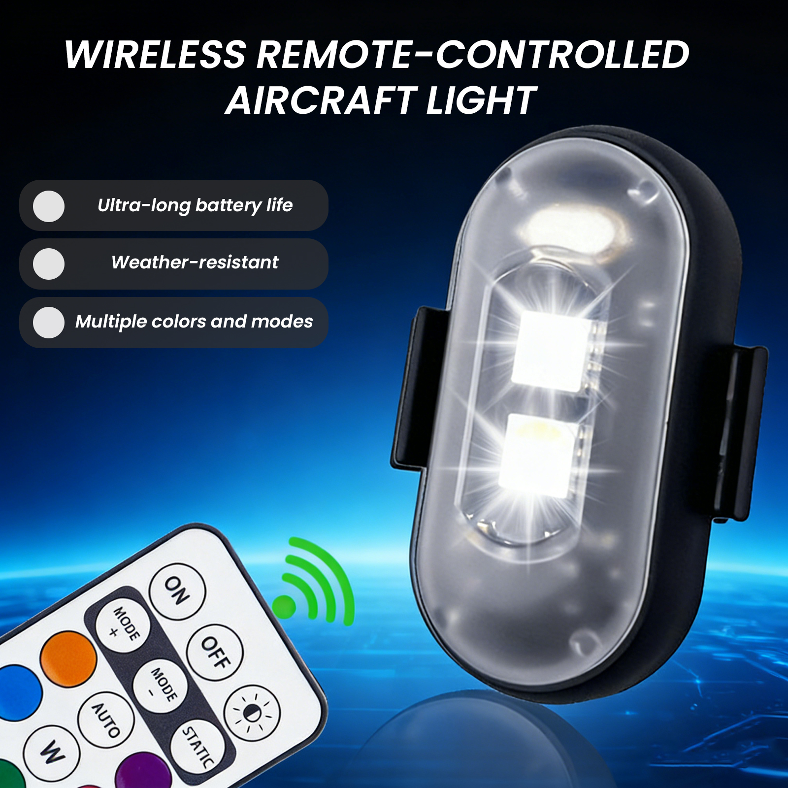 2/4/6PCS Wireless LED Strobe L - Drone Beacon Light review and price