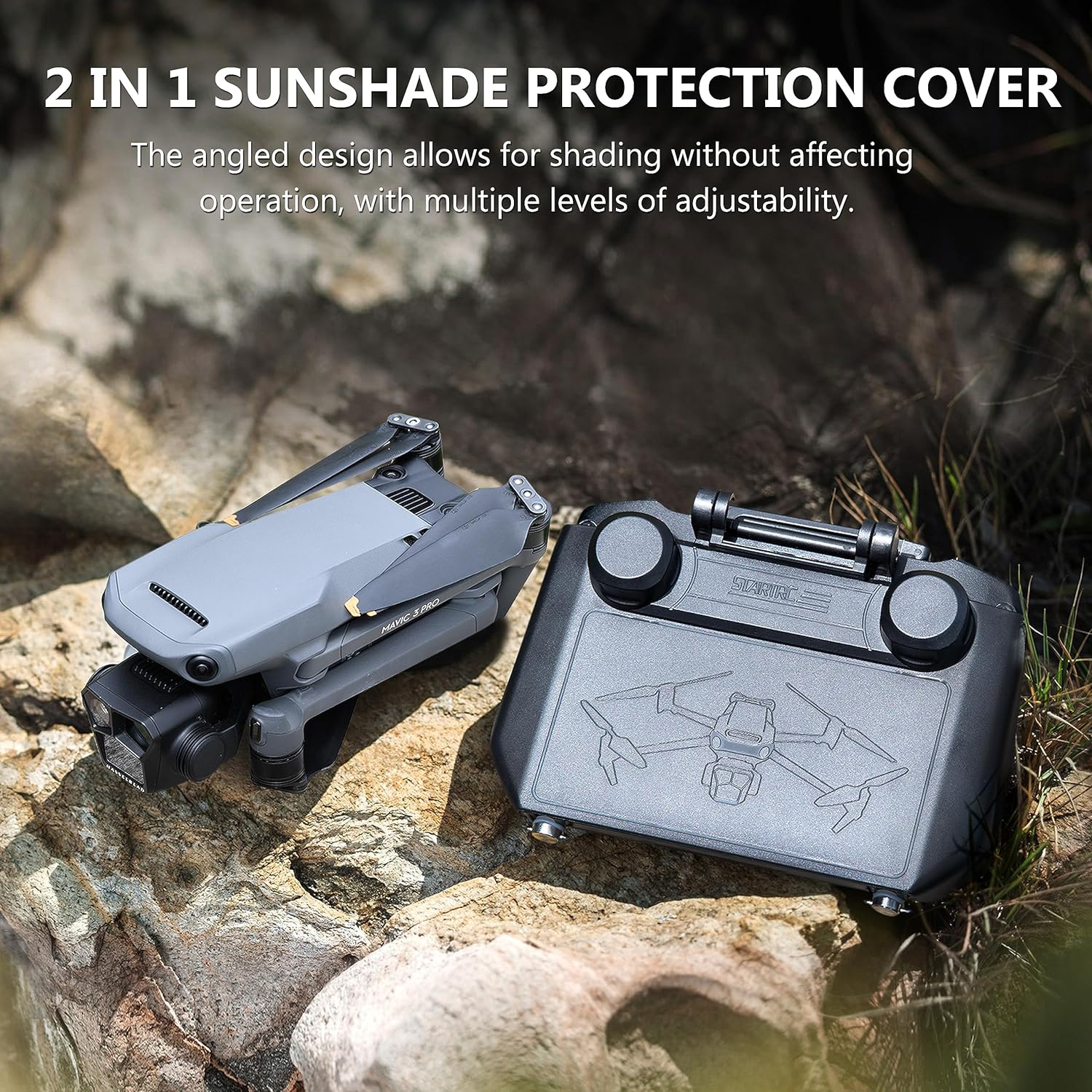 2-in-1 Sun Hood & Joystick Cov - Drone Sun Shade review and price