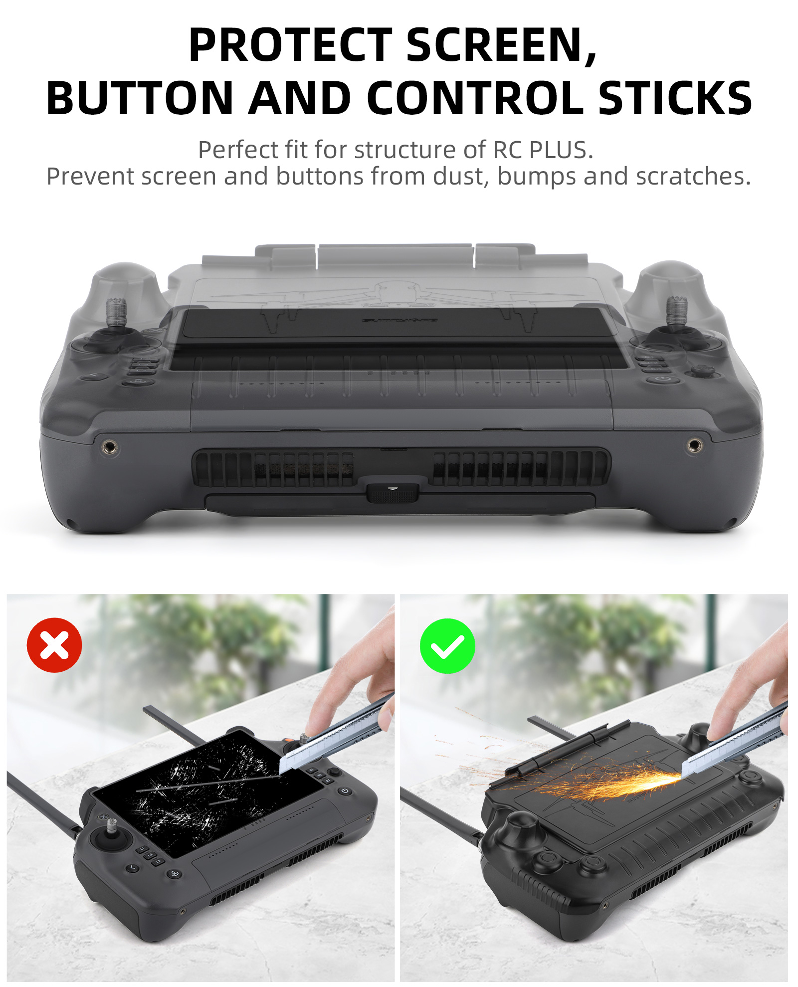 RC Plus Sun Hood Joystick Prot - Drone Sun Shade review and price