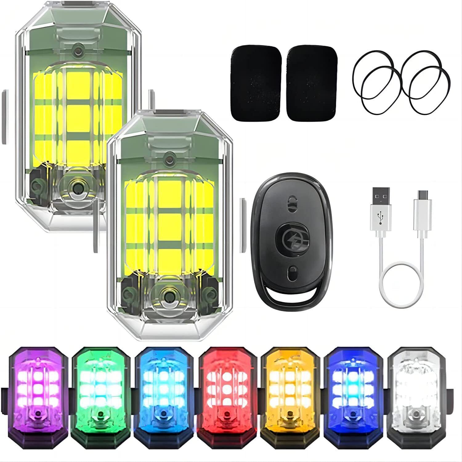 1/2/4Pc Remote Motorcycle Ligh - Drone Beacon Light review and price