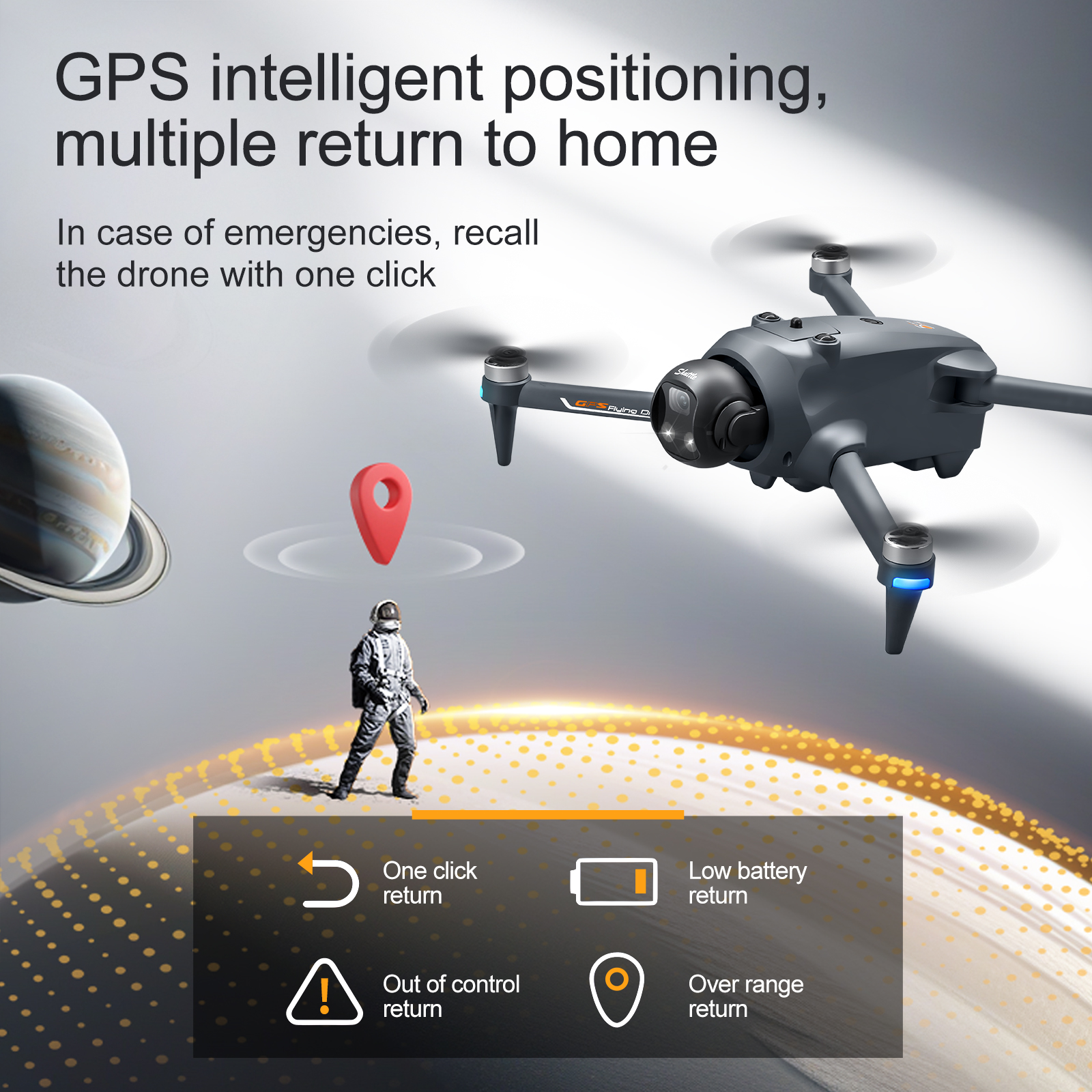 YL059 FPV GPS Quadcopter Drone - Drone Beacon Light review and price
