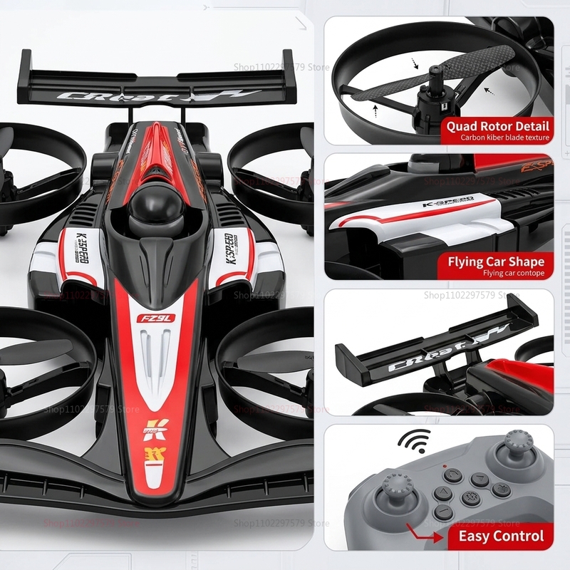 Mini RC Flying Car Transformab - Drone Beacon Light review and price