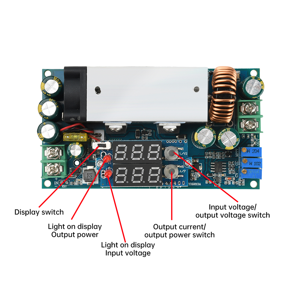 DC 10-75V 20A Adjustable Buck  - Drone Solar Charger review and price