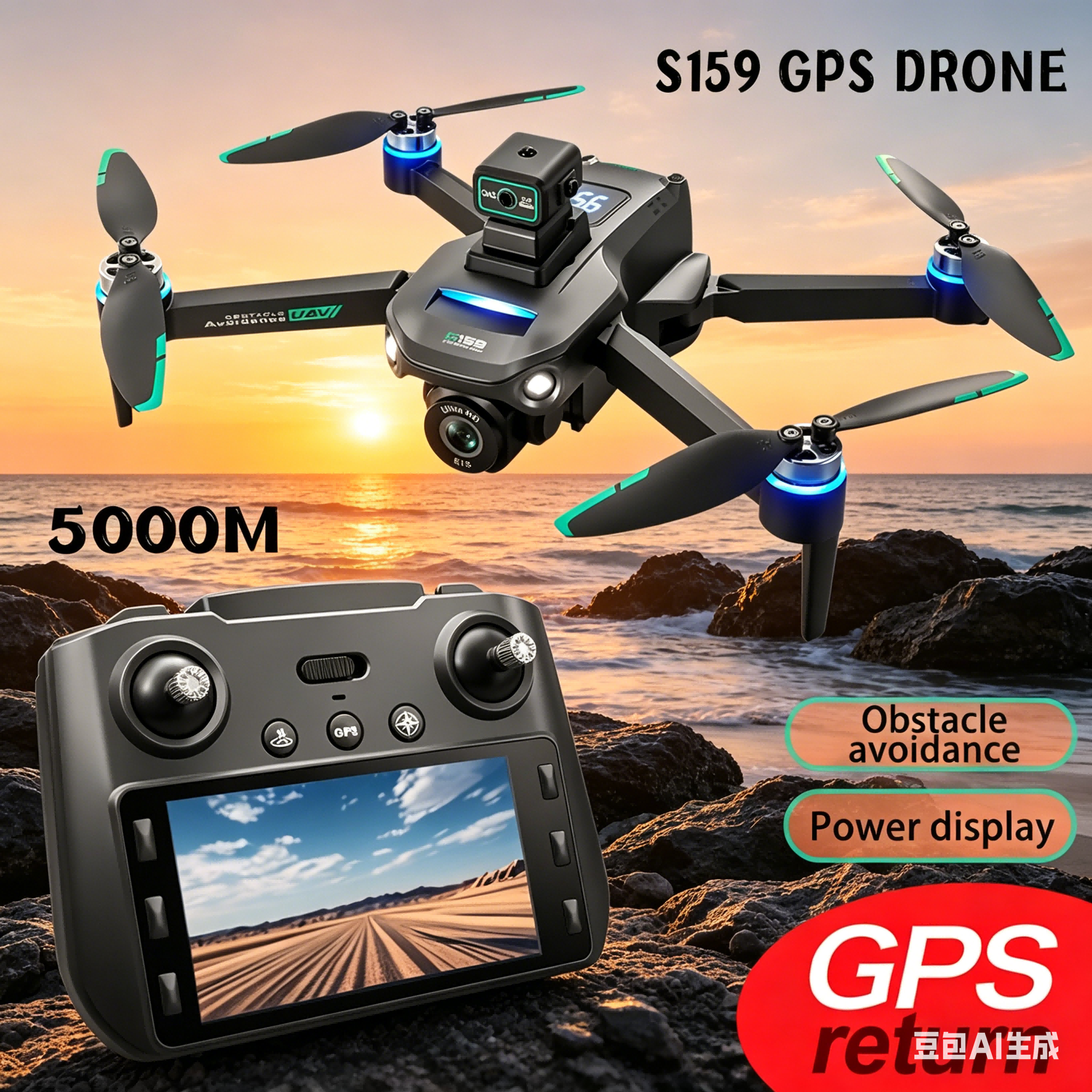 S159 GPS Drone 4K Profesional  - Drone Power Bank review and price