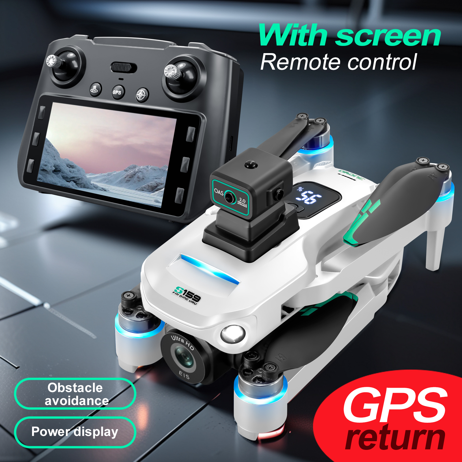 S159 GPS Drone 4K Profesional  - Drone Power Bank review and price